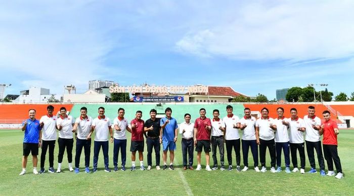  Các học viên của khóa đào tạo chứng chỉ HLV thủ môn cấp độ A của AFC thứ hai được tổ chức tại Việt Nam. Ảnh: An Nguyên 