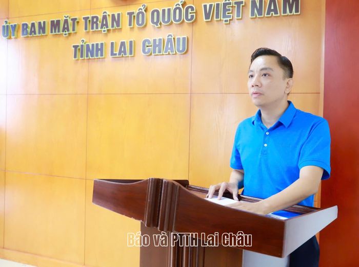 Ông Nguyễn Thành Trung - Giám đốc Công ty Bảo Việt Nhân thọ Lai Châu và Lào Cai phát biểu tại chương trình.