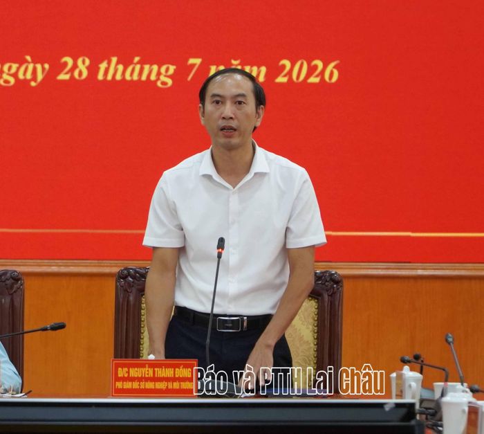 Đồng chí Nguyễn Thành Đồng - Phó Giám đốc Sở Nông nghiệp và Môi trường điều hành phần thảo luận.