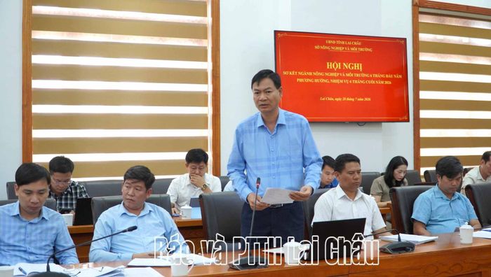 Đại biểu tham luận tại hội nghị.