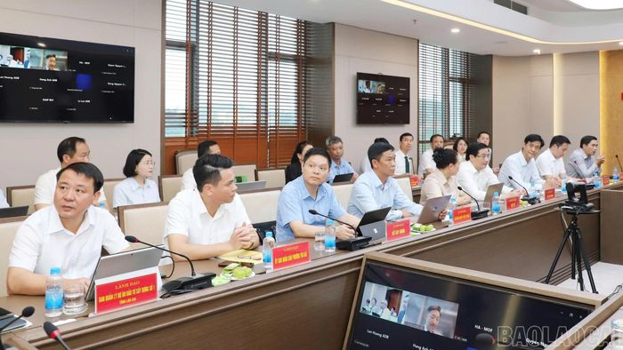 Các đại biểu tham gia buổi làm việc.