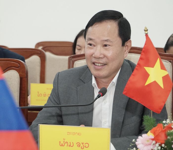 Đồng chí Phạm Triều, Ủy viên Ban Thường vụ Tỉnh ủy, Phó Chủ tịch Thường trực Ủy ban MTTQ Việt Nam tỉnh Lâm Đồng tham dự buổi hội đàm