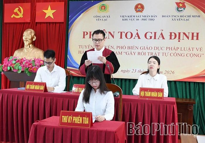 Các bước xét hỏi, tranh tụng, tuyên án được thực hiện theo đúng trình tự của một phiên tòa.