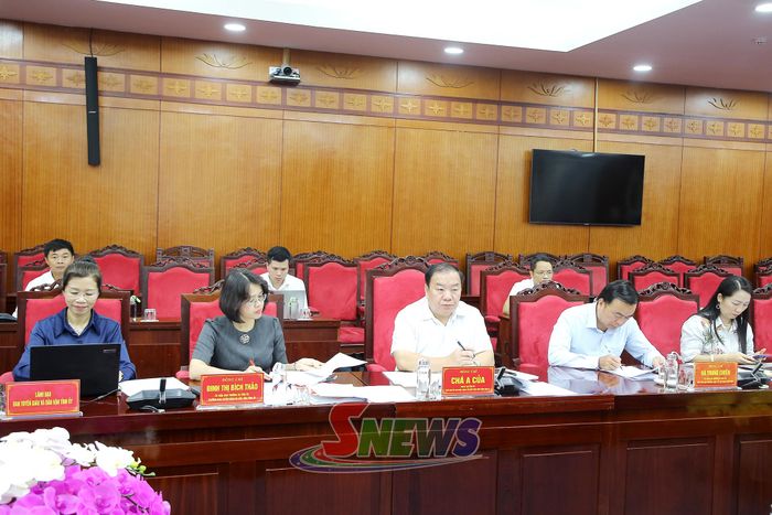 Các đại biểu dự cuộc làm việc.