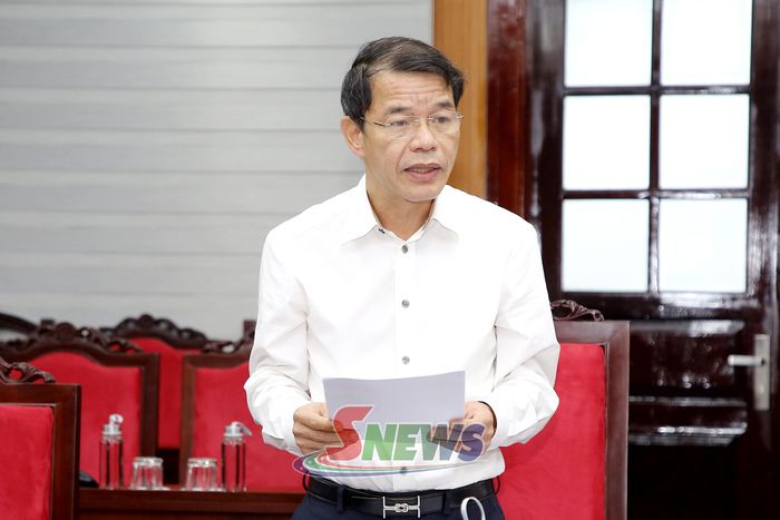 Đồng chí Vũ Thanh Mai, Phó trưởng Ban Tuyên giáo và Dân vận Trung ương phát biểu kết luận tại cuộc làm việc.