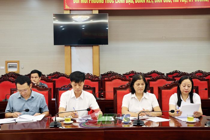 Các đại biểu dự cuộc làm việc.