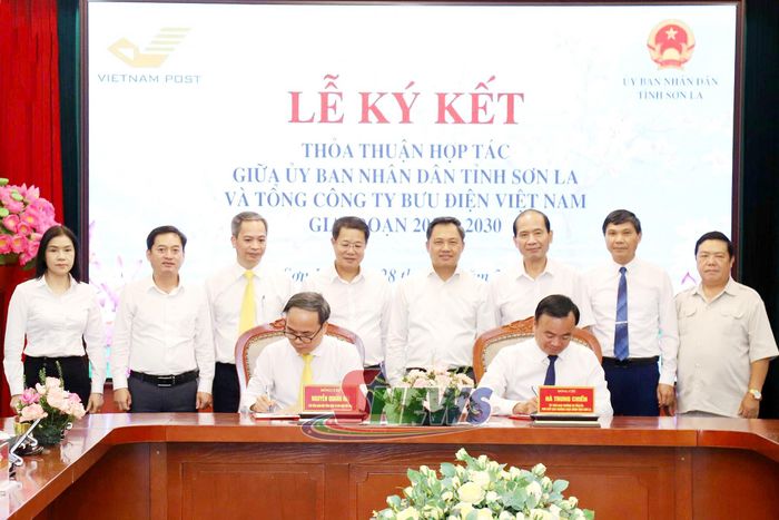 Ký kết thỏa thuận hợp tác giữa UBND tỉnh Sơn La và Tổng Công ty Bưu điện Việt Nam giai đoạn 2026-2030.