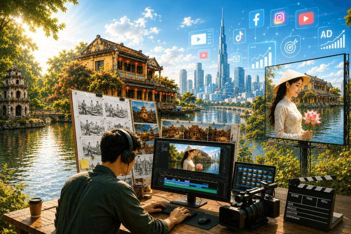 Giá trị văn hóa tạo nên nét riêng của quảng cáo sáng tạo Việt Nam. Ảnh minh họa: ChatGPT
