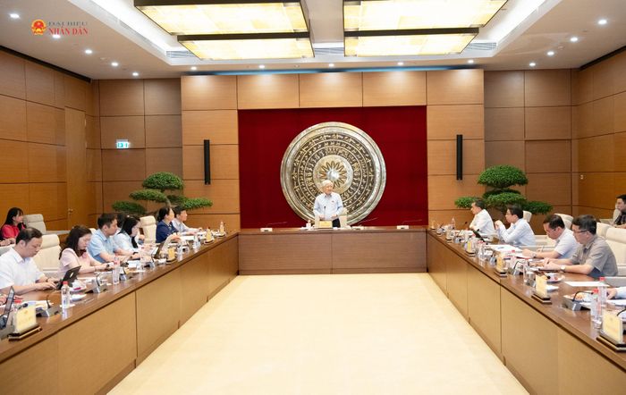 Phó Chủ tịch Thường trực Quốc hội Đỗ Văn Chiến phát biểu
