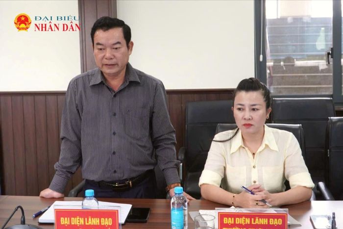 Đại diện lãnh đạo xã Krông Pắc phát biểu