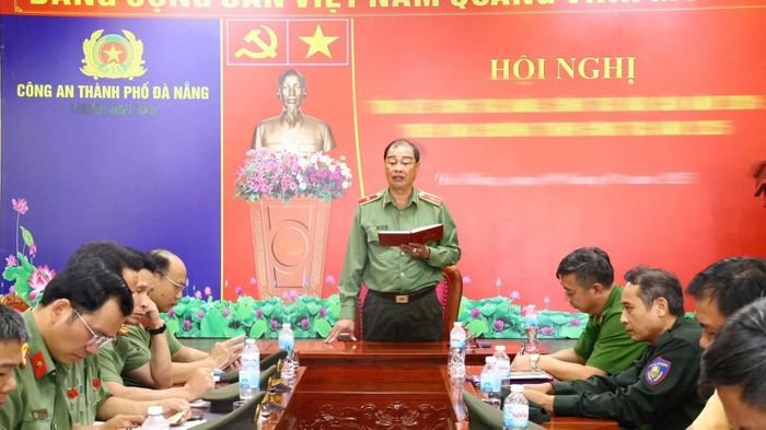 Thiếu tướng Lê Hồng Hiệp phát biểu chỉ đạo, yêu cầu các đơn vị chủ động, chặt chẽ trong triển khai các phương án bảo đảm ANTT, PCCC&amp;CNCH và TTATGT phục vụ Hội thao.