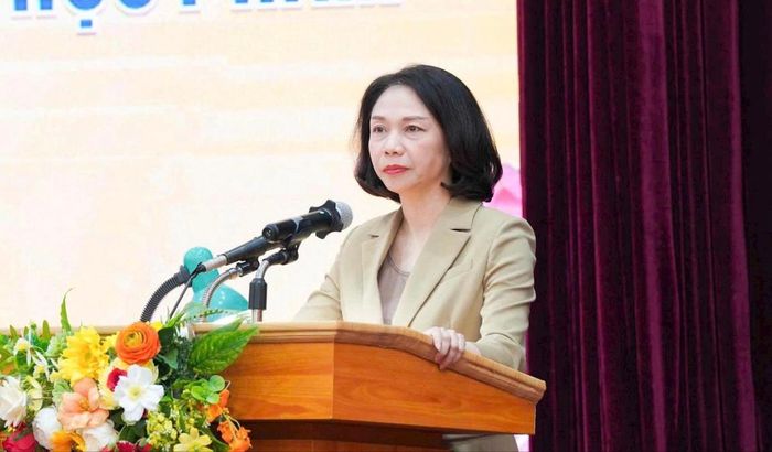 Phó Chủ tịch UBND thành phố Vũ Thu Hà phát biểu tại hội nghị. Ảnh: Linh Phạm