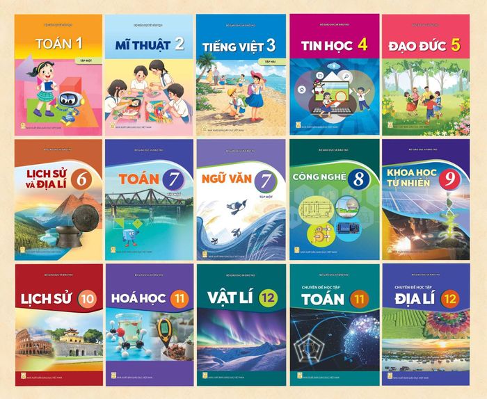 Bộ sách giáo khoa thống nhất năm học 2026-2027. Ảnh: NXBGDVN