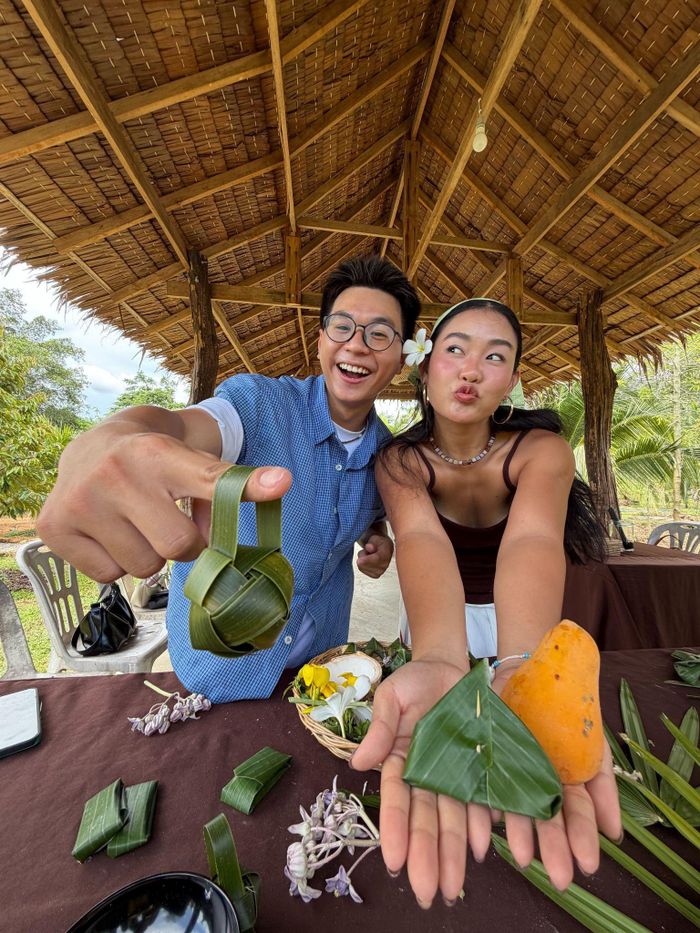 Hoạt động workshop làm bánh địa phương theo định hướng Zero Food Waste ở Cộng đồng du lịch Baan Nai Nang, tỉnh Krabi.
