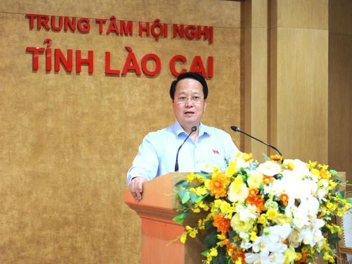 Phó Chủ nhiệm Ủy ban Dân nguyện và Giám sát Hoàng Anh Công phát biểu. Ảnh: Như Thảo