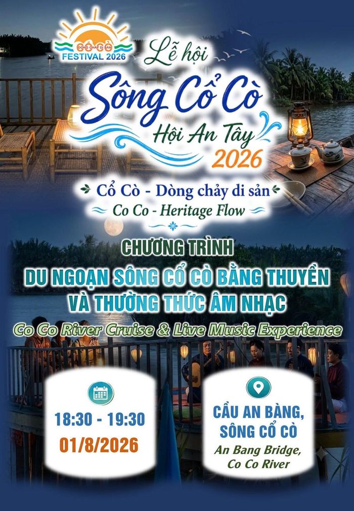Du ngoạn sông Cổ Cò bằng thuyền và thưởng thức âm nhạc là một trong những điểm nhấn nổi bật tại lễ hội
