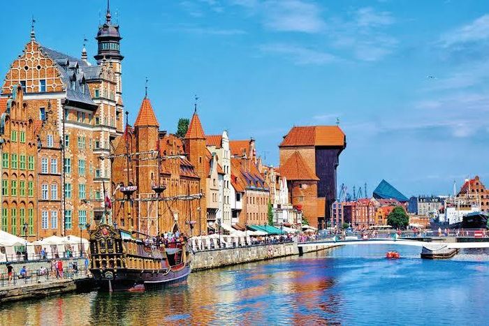 Kiến trúc Gdańsk phản ánh sự pha trộn độc đáo giữa các truyền thống Ba Lan, Đức, Hà Lan và vùng Baltic. Ảnh: Internet