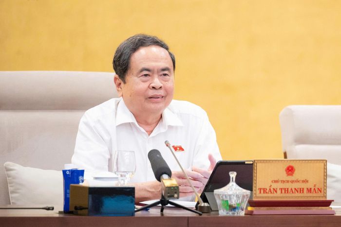 Chủ tịch Quốc hội Trần Thanh Mẫn phát biểu