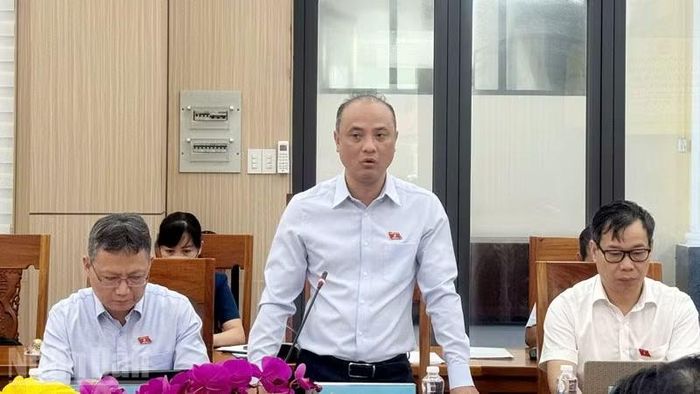 Phó Chủ nhiệm Ủy ban Khoa học, Công nghệ và Môi trường của Quốc hội Nguyễn Phương Tuấn phát biểu.