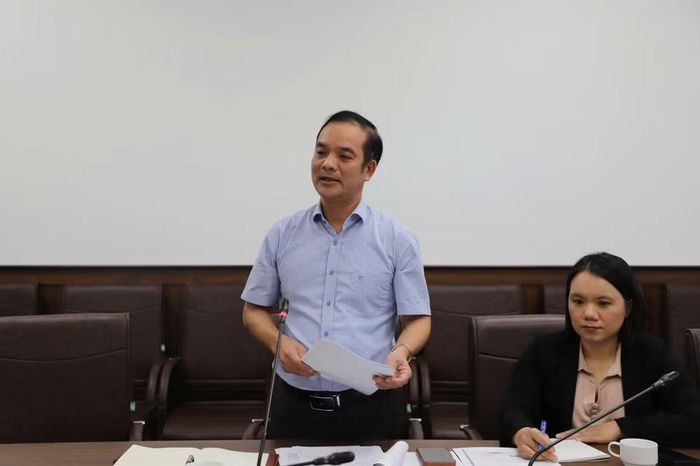 Tiến sĩ Nguyễn Đức Nhự, Viện trưởng Viện Pháp y Quốc gia phát biểu.