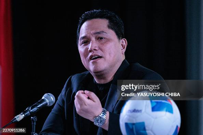 Chủ tịch Liên đoàn Bóng đá Indonesia (PSSI) Erick Thohir xác nhận Indonesia sẽ đồng đăng cai FIFA ASEAN Cup 2026. Ảnh: Getty