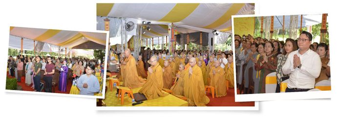 Lễ cầu siêu các anh hùng liệt sĩ tại Công viên Lê Thị Riêng.