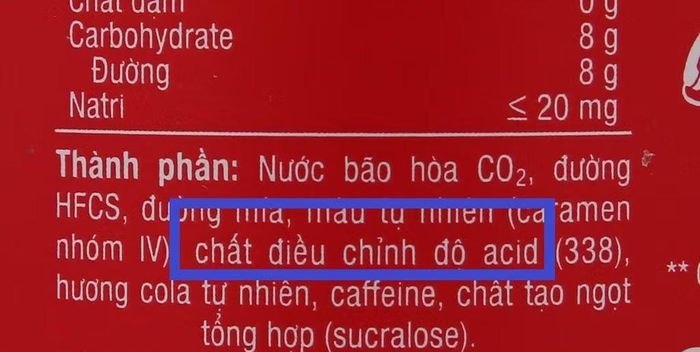 Độ pH giảm mạnh nhưng kéo dài do lượng đường có trong nước ngọt.