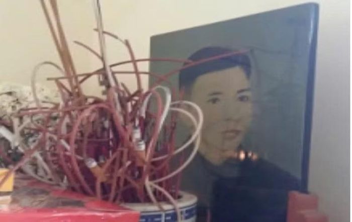 Chân dung thầy giáo liệt sĩ Trần Duy Thời.
