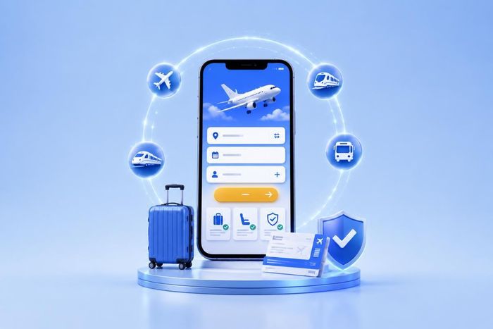 Việc kiểm tra kỹ thông tin hành khách và các điều khoản dịch vụ trước khi thanh toán là thao tác then chốt để đảm bảo quyền lợi và tránh các rủi ro không đáng có. Đồ họa: Thái Bình