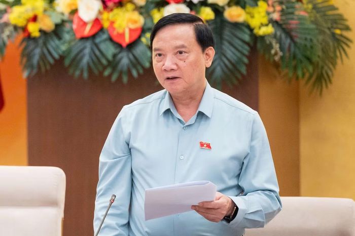  Phó Chủ tịch Quốc hội Nguyễn Khắc Định phát biểu kết luận. (Ảnh: QH) 