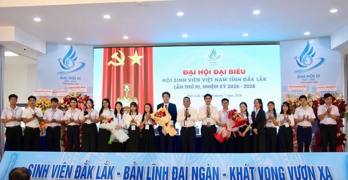 Ban Chấp hành Hội Sinh viên Việt Nam tỉnh khóa III, nhiệm kỳ 2026 - 2028 ra mắt.