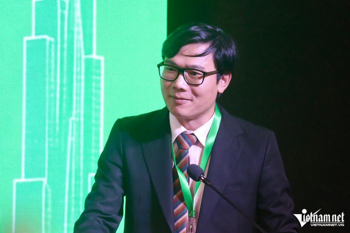 GS.TS Nguyễn Đức Khương, Chủ tịch Tổ chức Khoa học và Chuyên gia Việt Nam toàn cầu (AVSE Global) phát biểu tại lễ khai mạc