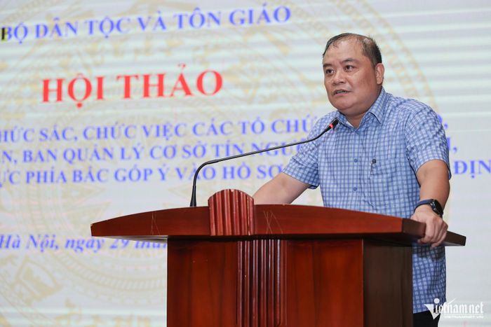 Ông Hoàng Văn Tùng, Trưởng ban Điều phối Giáo hội các thánh hữu ngày sau của Chúa Giê su Ky tô Việt Nam. Ảnh: Lê Anh Dũng