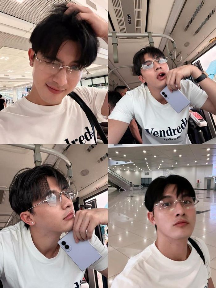 Diễn viên Trần Ngọc Vàng đi công tác tại Hà Nội.