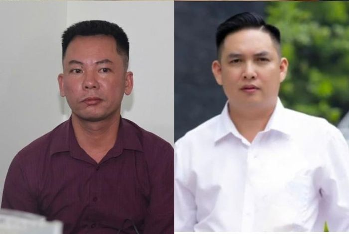  Bị can Ngô Tiến Tiếp (trái) và Lê Thế Chín. Ảnh: CABN