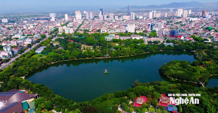 Quang cảnh khu vực trung tâm phường Thành Vinh. Ảnh: Thành Duy