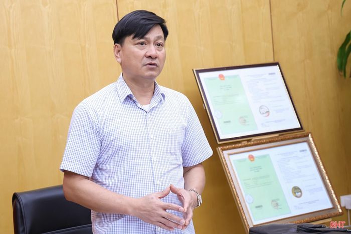 Ông Bùi Phong An - Phó Giám đốc Sở Khoa học và Công nghệ phát biểu kết luận.