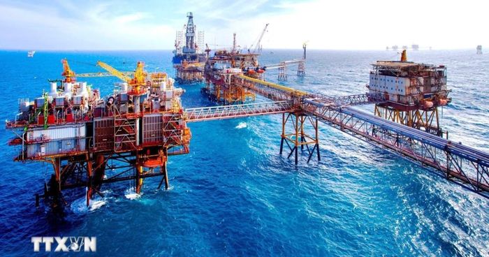  Giàn khoan của Vietsovpetro. (Ảnh: TTXVN phát) 