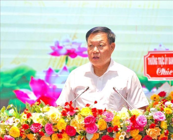 Thứ trưởng Bộ Y tế Đỗ Xuân Tuyên phát biểu tại Hội thảo. Ảnh: Huỳnh Anh/TTXVN