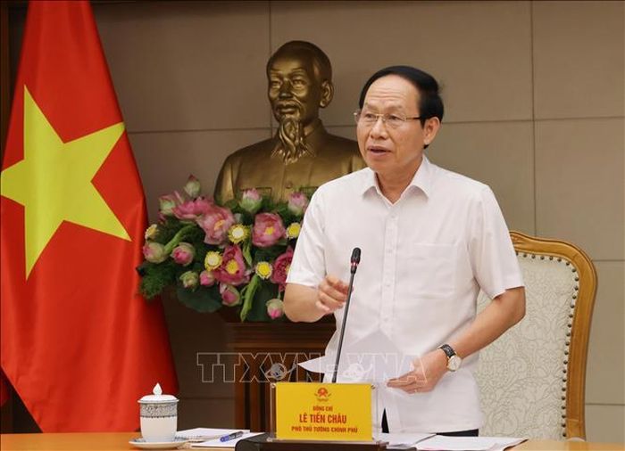 Phó Thủ tướng Lê Tiến Châu phát biểu chỉ đạo. Ảnh: Lâm Khánh/TTXVN