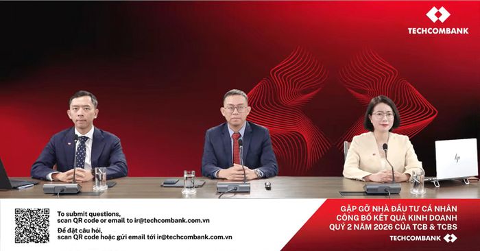 Đại diện Techcombank gặp gỡ trực tuyến nhà đầu tư và công bố KQKD quý II/2026 ngày 28/7/2026.
