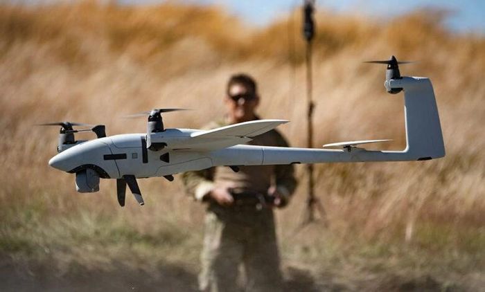 UAV Vector Scorpion có khả năng cất, hạ cánh thẳng đứng và hoạt động trong phạm vi 35 km với thời gian bay tối đa 3 giờ. Ảnh: Lực lượng Quốc phòng New Zealand.