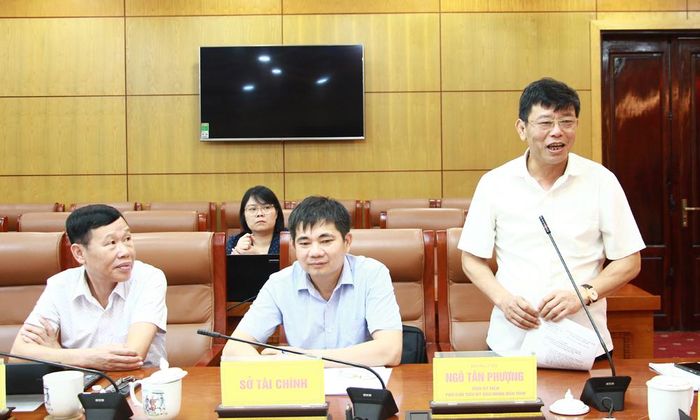 Đồng chí Ngô Tân Phượng phát biểu tại hội nghị.
