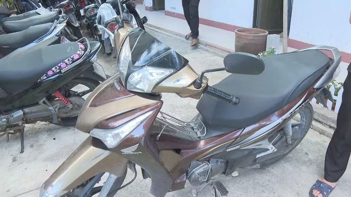 Chiếc xe đối tượng Trần Kỳ Huy sử dụng để gây án.