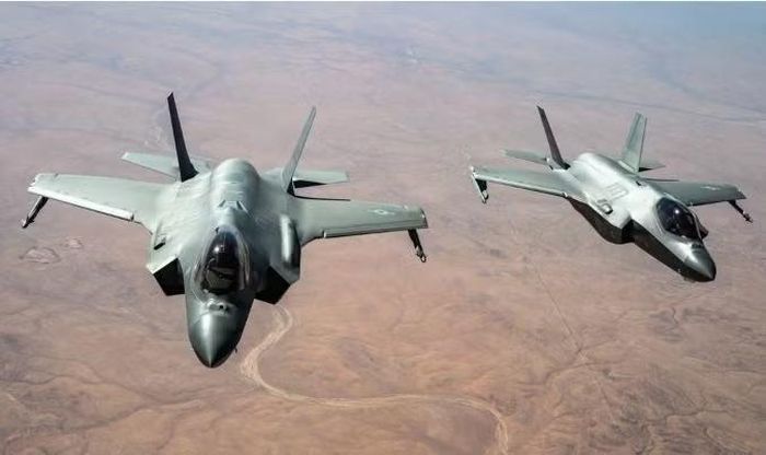  Tiêm kích F-35A Mỹ tại Trung Đông hôm 2-7. Ảnh: USAF 