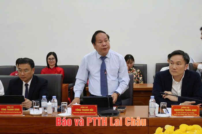 Đồng chí Tống Thanh Hải - Phó Chủ tịch Thường trực UBND tỉnh phát biểu tại buổi lễ.