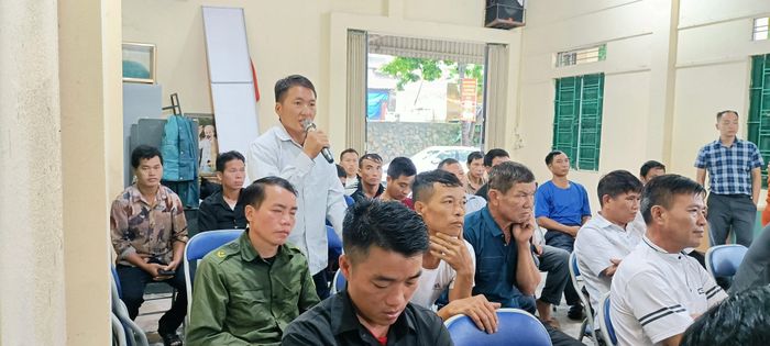 Đại diện người dân phát biểu ý kiến.