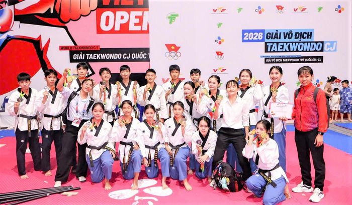 Đội tuyển Taekwondo trẻ Lâm Đồng xếp thứ 3 toàn đoàn tại giải năm nay