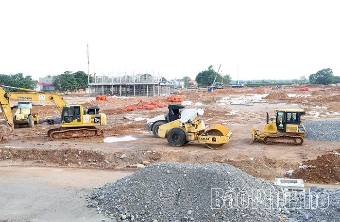 Công ty Cổ phần Tasco triển khai hạ tầng kỹ thuật khu Khu nhà ở đô thị phố Anh Dũng (phường Thanh Miếu) trong đó có 133 căn NOXH liền kề.