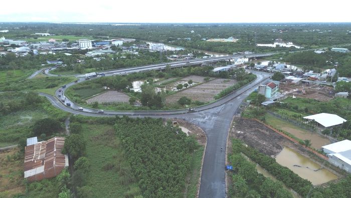 Hiện trạng nút giao An Bình kết nối tuyến tránh Cao Lãnh với QL30 (phường Mỹ Trà).